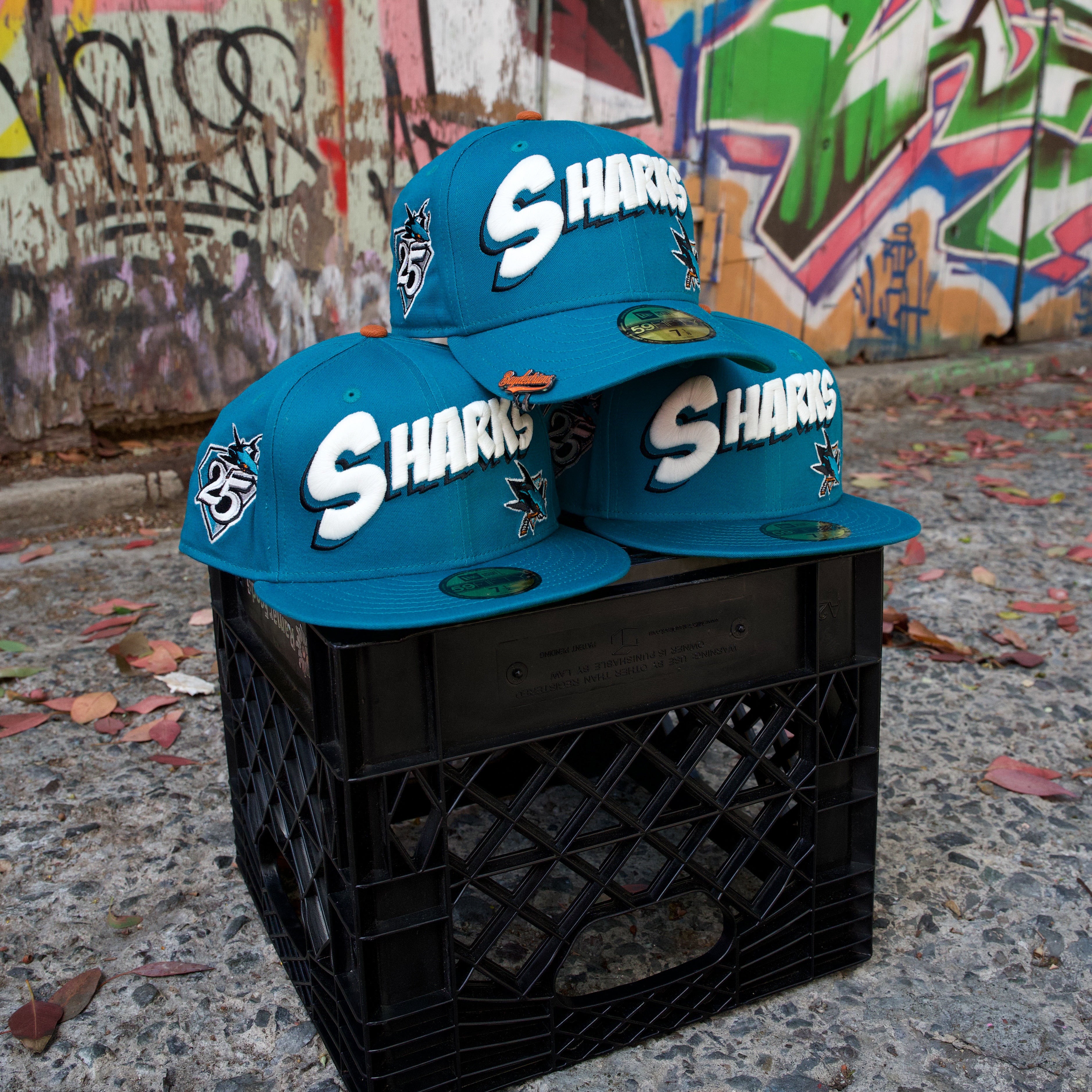 San Jose Sharks 25th Anniversary Custom New Era 5950