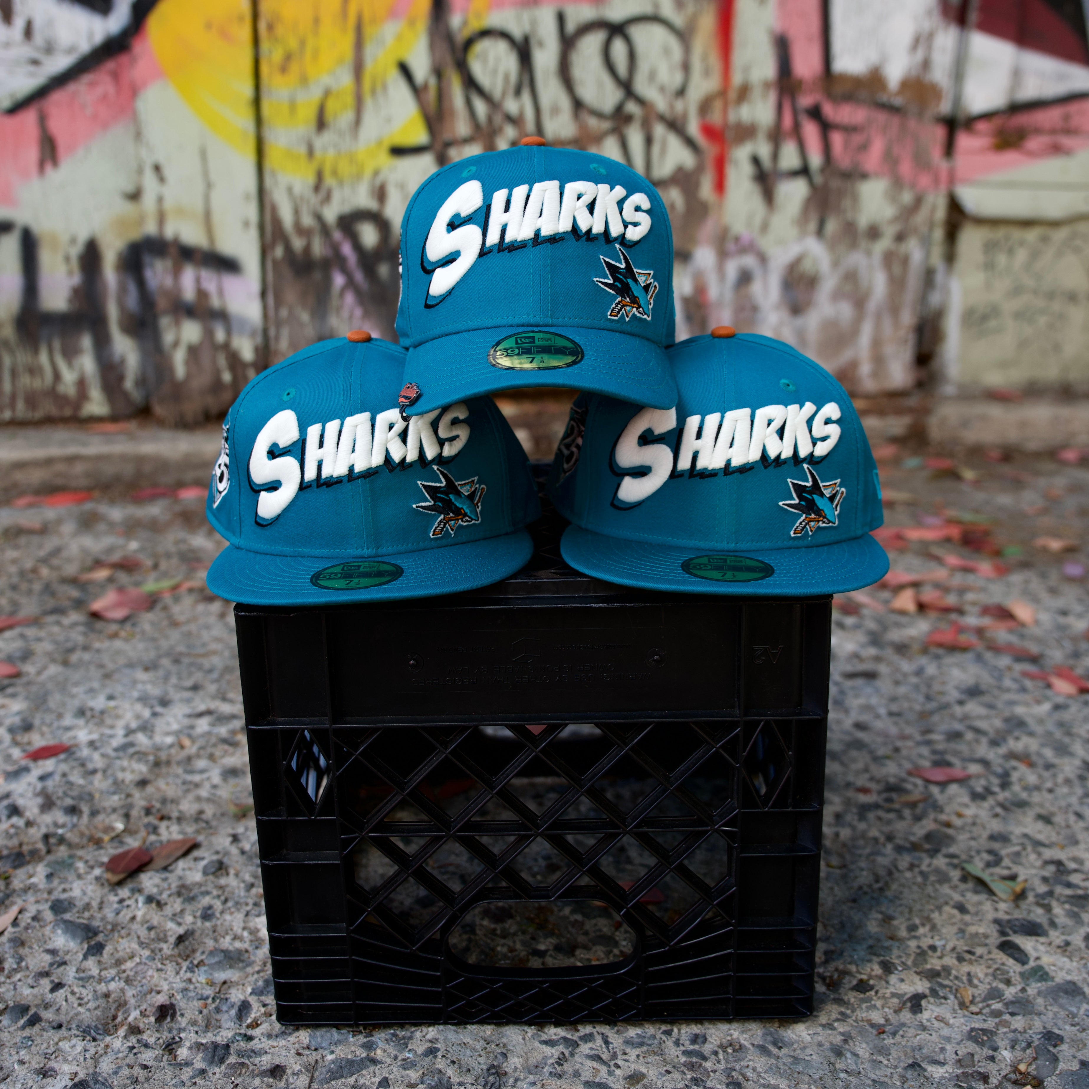 San Jose Sharks 25th Anniversary Custom New Era 5950