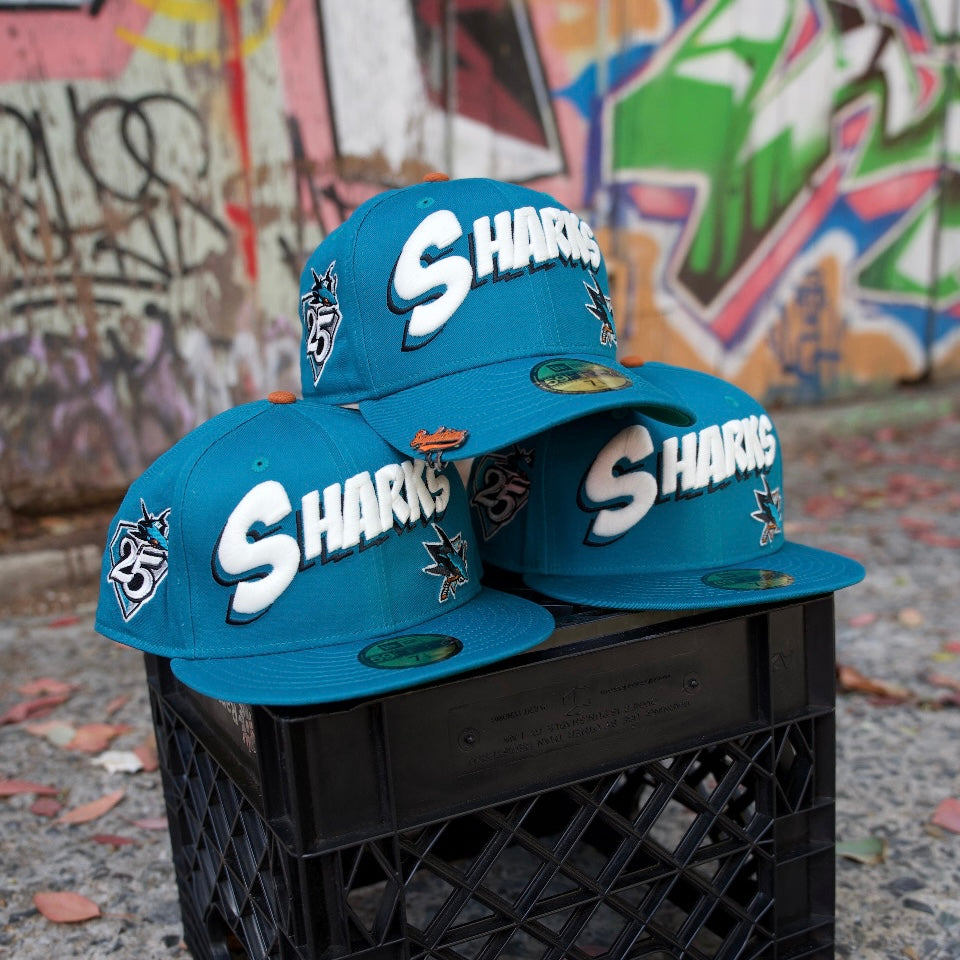 San Jose Sharks 25th Anniversary Custom New Era 5950