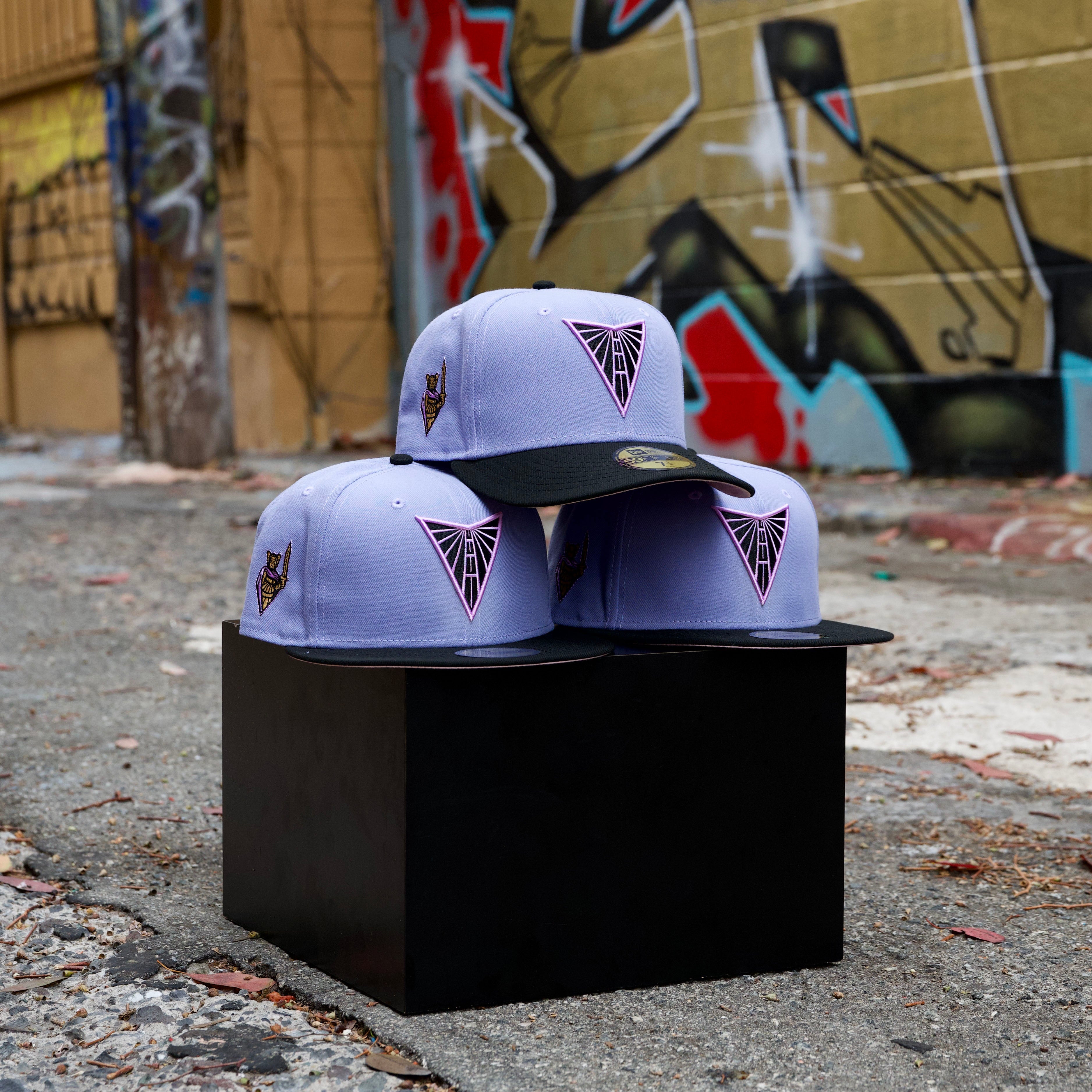 Golden State Valkyries 59Fifty V’s Up Daybreak Fitted Hat in Lavender